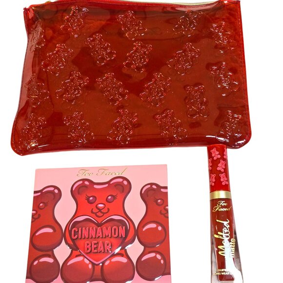 Too Faced Holiday Cinnamon Bear Eye Shadow Palette Box Damage - Picture 2 of 7